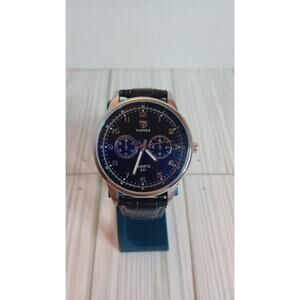 Men's Yazole Wrist watch Tested and Working Faux Leather Band